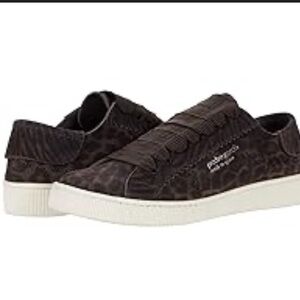 Pedro Garcia Dark Brown Textured Sneakers